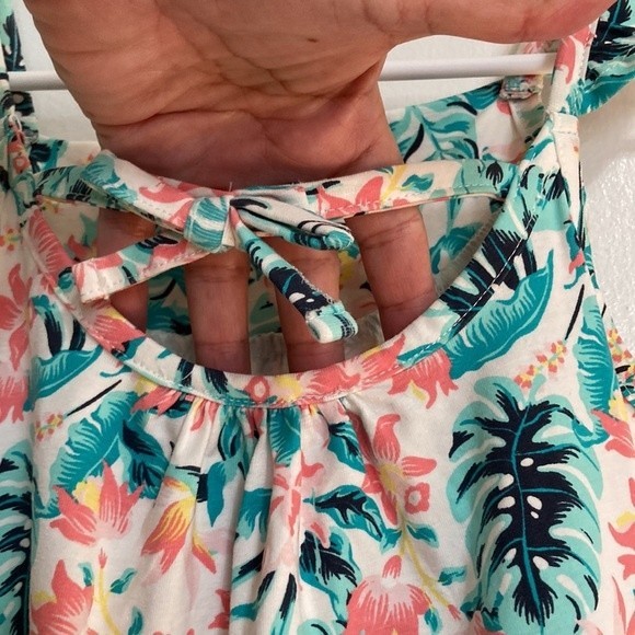 TOMMY BAHAMA Tropical Floral Sleeveless Dress Girls 5T - Picture 9 of 13